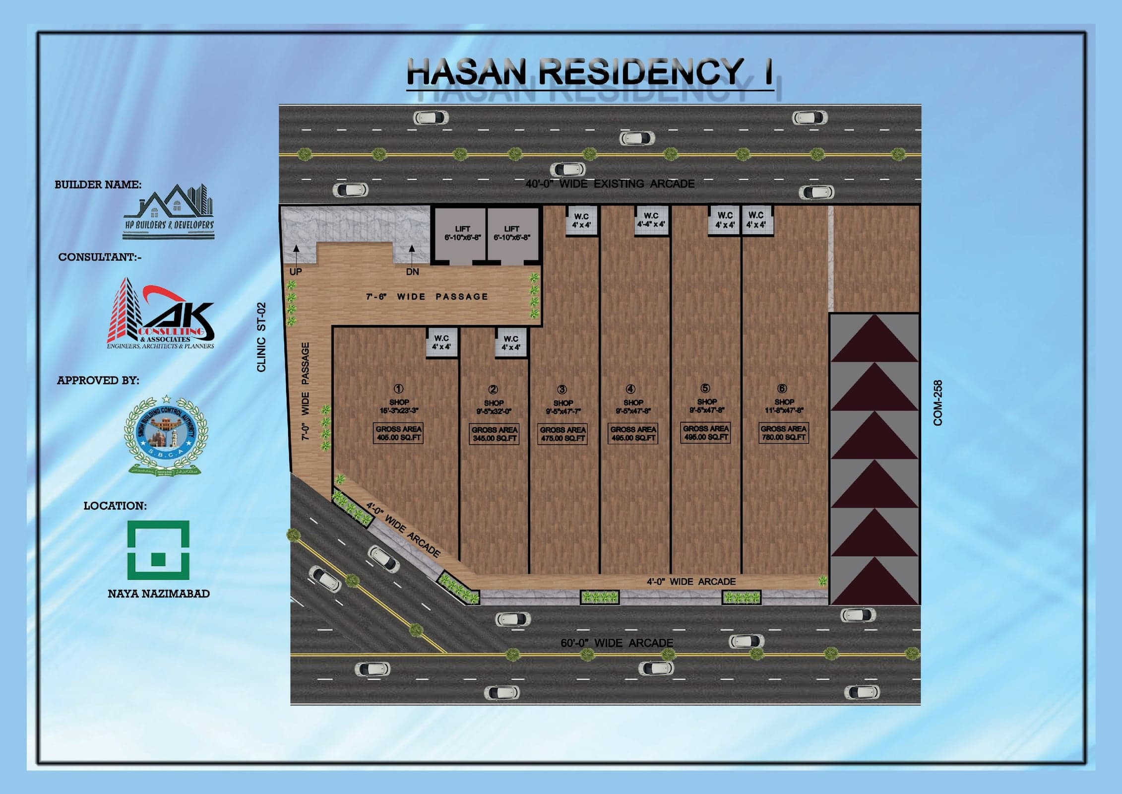 Hasan Residency 1 floor plan 4