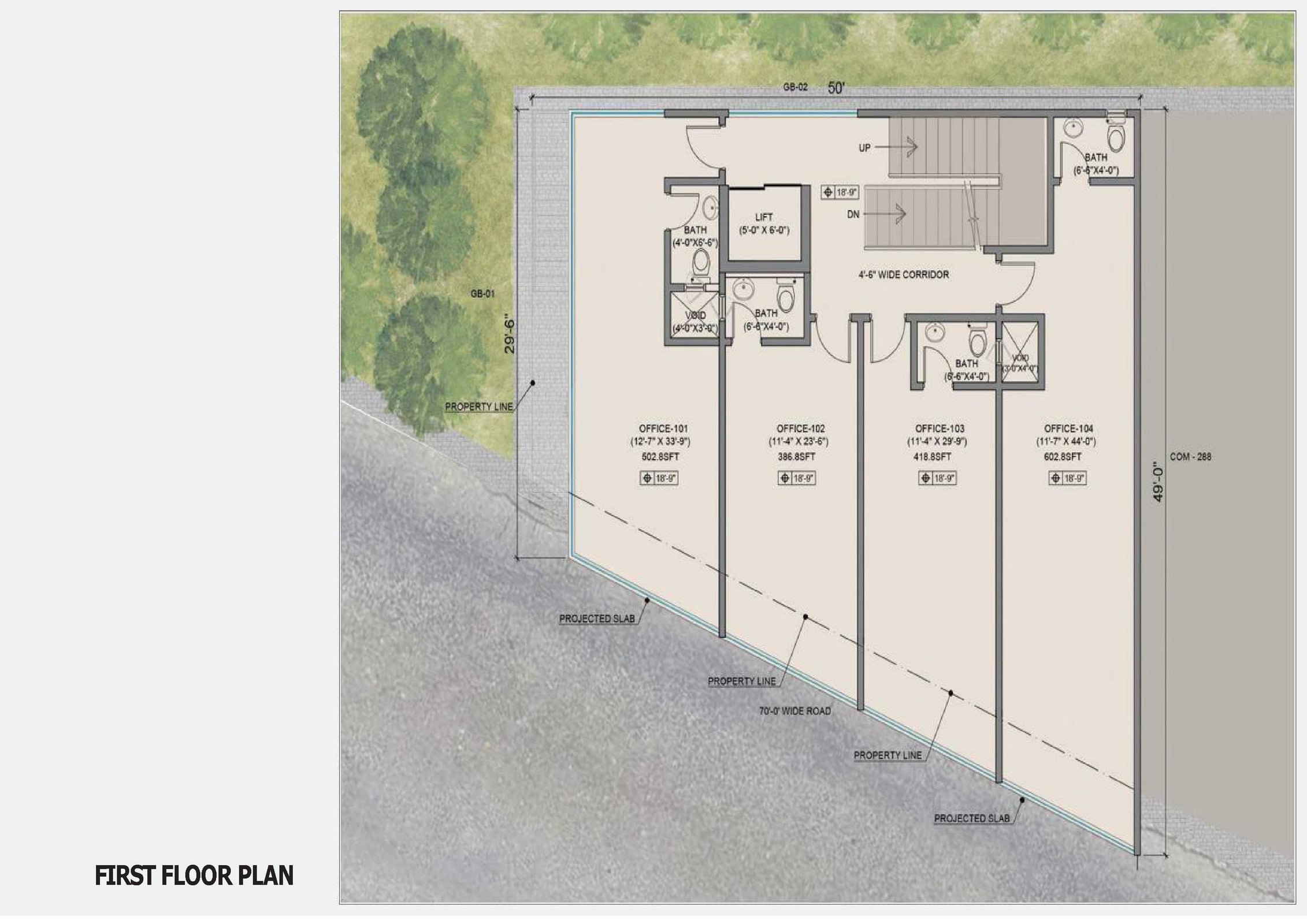 One Park Square floor plan 3