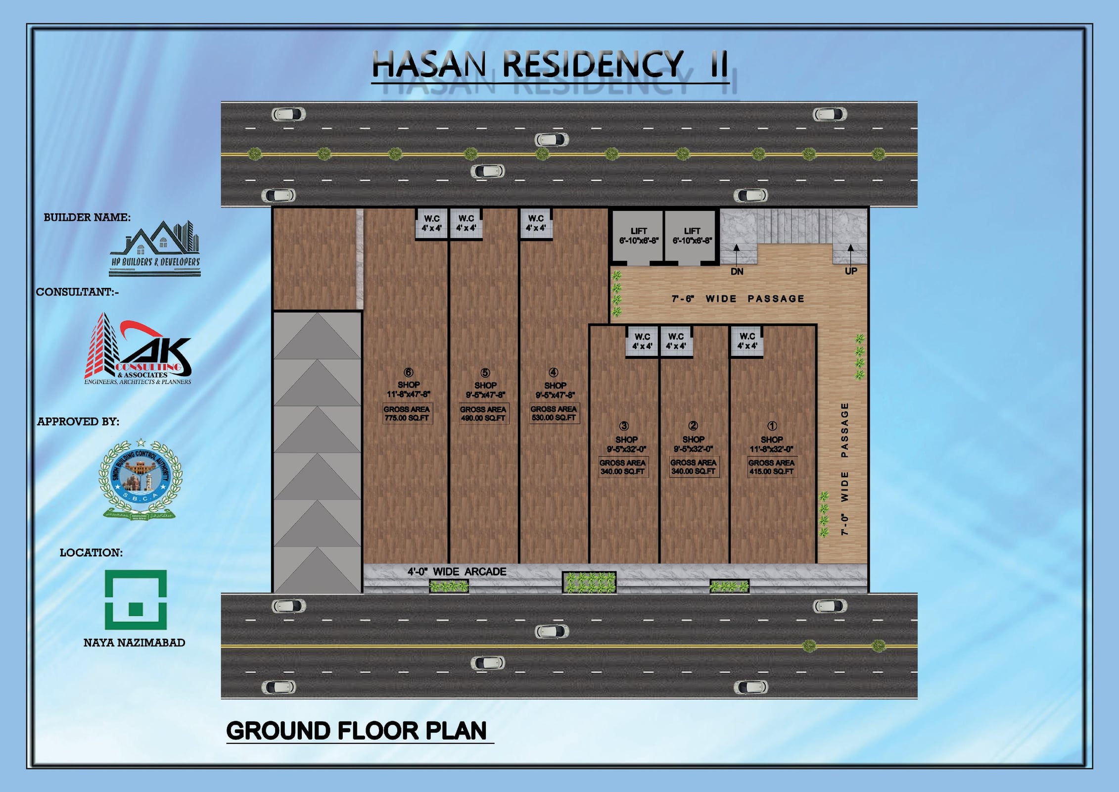 Hasan Residency 11 floor plan 2